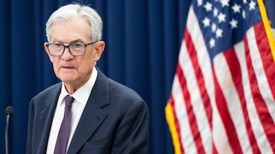 US Federal Reserve chairman Jerome Powell said inflation risks remain 'somewhat elevated' after the central bank left interest rates unchanged on Wednesday. AFP