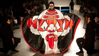 A cloak by Kansai Yamamoto. Courtesy Kansai Yamamoto