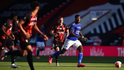 Kelechi Iheanacho - 7: The Nigerian linked well with strike partner Vardy before making way at the interval. His removal affected the Foxes massively. AFP