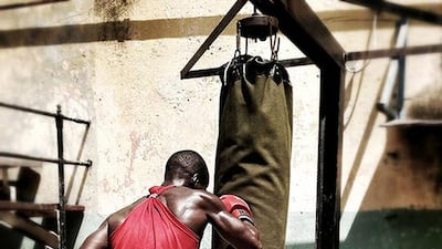 Boxer, Cuba, 2012, from Mario Marino's exhibition at The Empty Quarter Gallery. Courtesy Mario Marino / The Empty Quarter Gallery