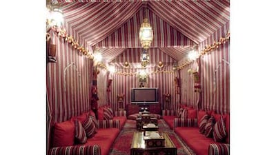 Red Television by Lamya Gargash, one of the artists taking part in the Caravan exhibition in Sharjah.