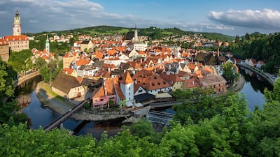 View of Cesky Krumlov, Czech Republic. Getty Images