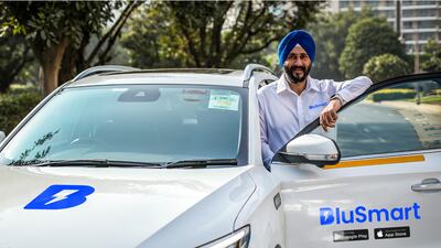 Anmol Singh Jaggi, co-founder of Indian ride-hailing company Bluesmart. Photo: BluSmart