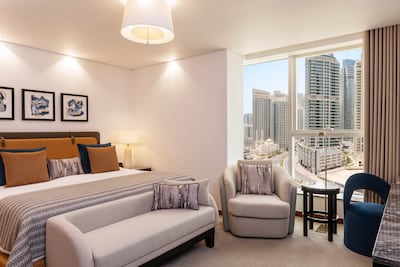 Inside a Deluxe Guest Room. Photo: Marriott International