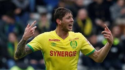 Emiliano Sala in action during his time with Nantes. Reuters