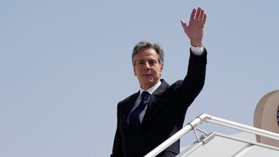Mr Blinken toured six Arab capitals to build pressure on Hamas. AP