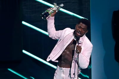 Lil Nas X won three MTV VMAs for 'Montero (Call Me By Your Name)'. Reuters