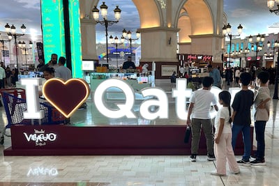 A mall in Doha. Egypt is in close contact with Qatar to discuss bringing an end to the regional war. AFP