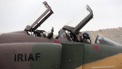 Iranian air force pilots conducting exercises in 2023. AFP