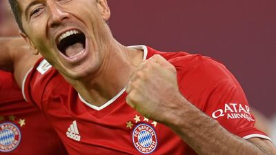 Robert Lewandowski, top scorer in Europe and winner of the Champions League with Bayern Munich, emerged as the best player of the season. AFP