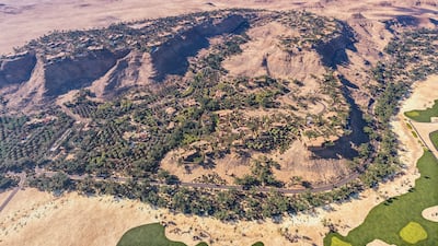 Located near Riyadh, Aman Wadi Safar will feature 78 rooms, 34 branded residences and other amenities. Courtesy: Diriyah Company