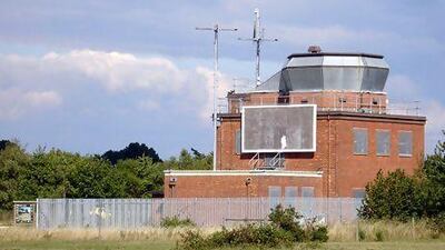 The air traffic control tower at Greenham Common is on the market.
