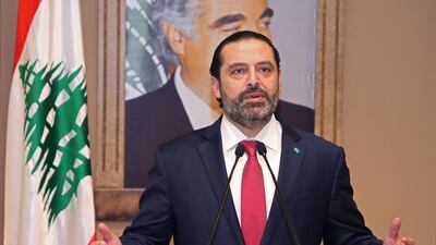 Saad Hariri announces the resignation of his government. AFP