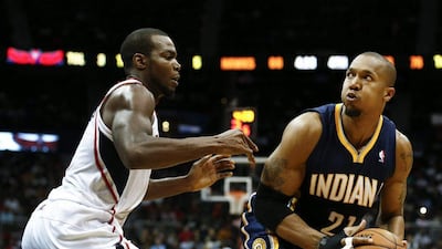 David West scored 25 points in only 27 minutes for Indiana on Monday night. Erik S Lesser / EPA