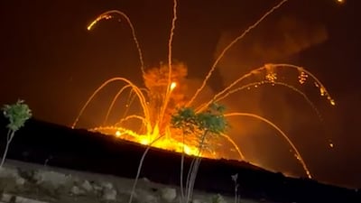 A blast has been reported at an ammunitions depot at an army site south of Aleppo, but no external actors have been identified yet. Photo: aboameen-X