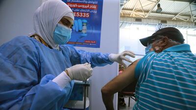 Only about 2.7 per cent of Egypt's 100 million people have been fully vaccinated against Covid-19. EPA