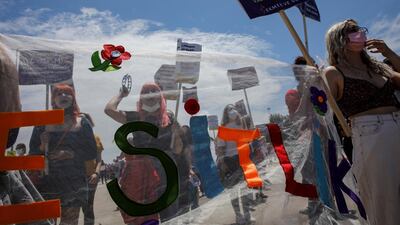 Protesters march in Istanbul against Turkey's withdrawal from the Istanbul Convention that bans violence against women. Reuters