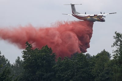 There has been criticism of a lack of planes to fight the forest fires burning through France. Reuters