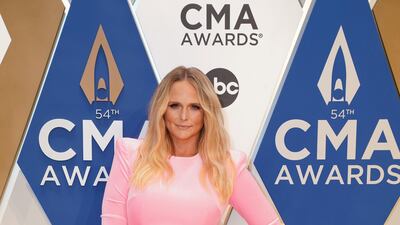 Miranda Lambert arrives at the 54th annual Country Music Association Awards in Nashville, Tennessee. Reuters