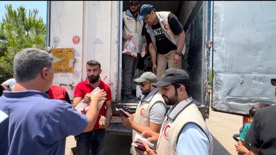 The initiative was carried out in co-operation with the Syrian Arab Red Crescent