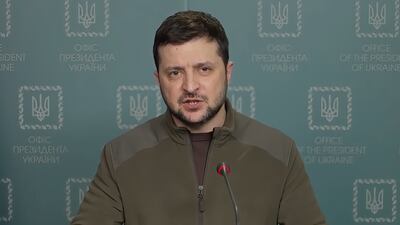 Ukrainian President Volodymyr Zelenskyy. AP