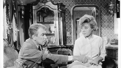 Pictured with Jimmy Stewart in the 1965 film Dear Brigitte. Getty Images