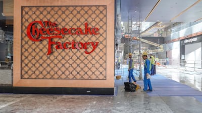 The Galleria Al Maryah Island will have a Cheesecake Factory, Asha's and PF Chang's among other dining options. Photo: Victor Besa / The National