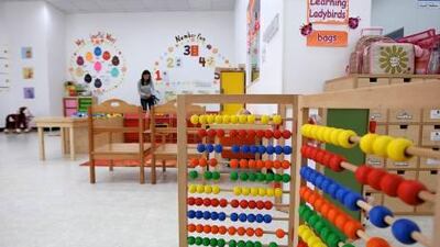Inside view of the RTA nursery for its employees at RTA headquarters in Dubai.