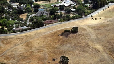A drought affected area near Los Altos Hills, California. Jewel Samad / AFP