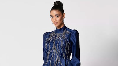 Embellished puff sleeve dress; Dh307 (down from Dh439); Khizana on Namshi. Photo: Namshi