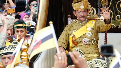 Brunei's Sultan Hassanal Bolkiah has ruled since 1967. EPA