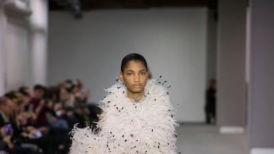 Feather dress by Demna Gvasalia for Balenciaga, autumn/winter 2017. Courtesy Balenciaga