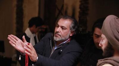 The director Hatem Ali on the set of the historical television drama Omar. Reuters / MBC