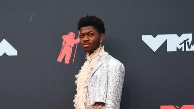 Lil Nas X arrives at the MTV Video Music Awards on Monday, August 26. AFP