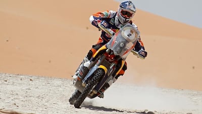 Marc Coma in action during the Abu Dhabi Desert Challenge action 2014 season. (Courtesy Abu Dhabi Desert Challenge)