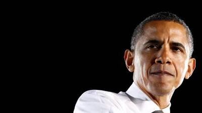 Barack Obama, the US president, speaks at a rally in Las Vegas during a five-state drive to support Democrats in the midterm election.