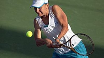 Regina Kulikova shows her power during her shock win over Svetlana Kuznetsova.