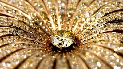 Detail of Soleil brooch from the Bijoux de Diamants re-edition. Courtesy Chanel