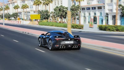 The Fenyr on the road in Dubai. W Motors