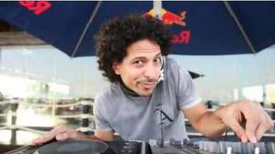 Sandy Rivera lays down the beats at a dance festival on Al Maya Island.