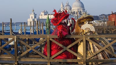 Venice, Italy. If you’re looking for a European getaway this winter, Venice offers both a heavy dose of culture as well as fun-filled festivities and celebrations, and all this without the worry of snow. Celebrate the Carnevale, falling on February 17, one of Venice’s biggest traditions offering festival-goers everything from a masquerade ball to parades and numerous other activities. For those hoping to experience the historical side of Venice, Iditravel offers a walking tour of San Marco and Rialto., The four-hour itinerary includes the St Mark’s Basilica, Doge’s Palace, Rialto’s market and more. Also, make sure that you hitch a ride in a gondola at least once during your stay. Not only is travelling by water a great way to see a city, but it’s also an excuse to ride in what is perhaps one of the most iconic means of transport in Venice. Eithad (www.etihad.com) flies from Abu Dhabi to Venice, via Florence, from Dh3, 165. To book a walking tour with Iditravel, visit www.iditravel.com. Marco Secchi / Getty Images