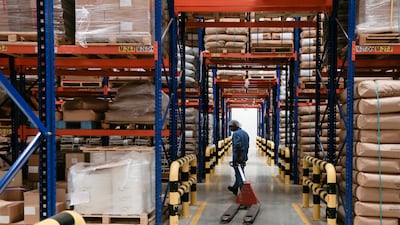 The rapid expansion of online shopping has significantly increased the need for storage and distribution centres. Sarah Dea / The National