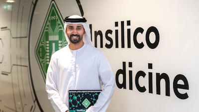 Ahmad Alghaith, an organic chemist at Insilico Medicine, said AI can be a key tool in accelerating drug development. Victor Besa / The National