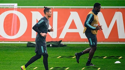 Cristiano Ronaldo, left. AFP