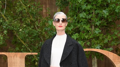 Erin O'Connor attends the Christian Dior Womenswear show as part of Paris Fashion Week on September 24, 2019. Getty Images