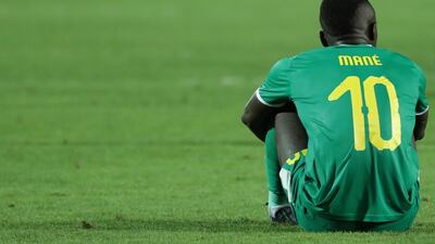 There was no Africa Cup of Nations winners' medal for Mane to be added to the Uefa Champions League medal won with Liverpool in June. AP Photo