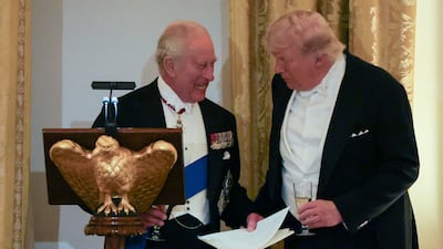 Donald Trump clearly wishes to be remembered as a gracious host to King Charles, whom he describes as 'a friend of mine'. Reuters