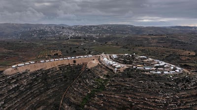 The Givat Haroe Israeli settlement in the occupied West Bank, north of Ramallah. AFP