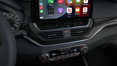 The Altima comes with a 12.3-inch infotainment touchscreen