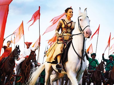 Kangana Ranaut in 'Manikarnika: The Queen of Jhansi'. Courtesy Zee Studios